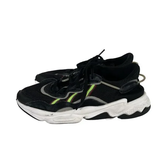 adidas Men's Black Ozweego Adiprene Lace Up Athletic Sneakers - 10 - Picture 5 of 8